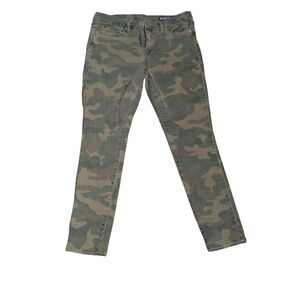 BLANKNYC 30 The Reade Crop Camo Jeans Pants Army Print
